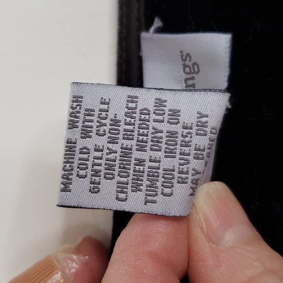 Soft Surroundings Cloudburst velvet faux wrap blouse. - Picture 4 of 7